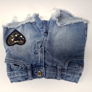 Carters sequence heart jean shorts